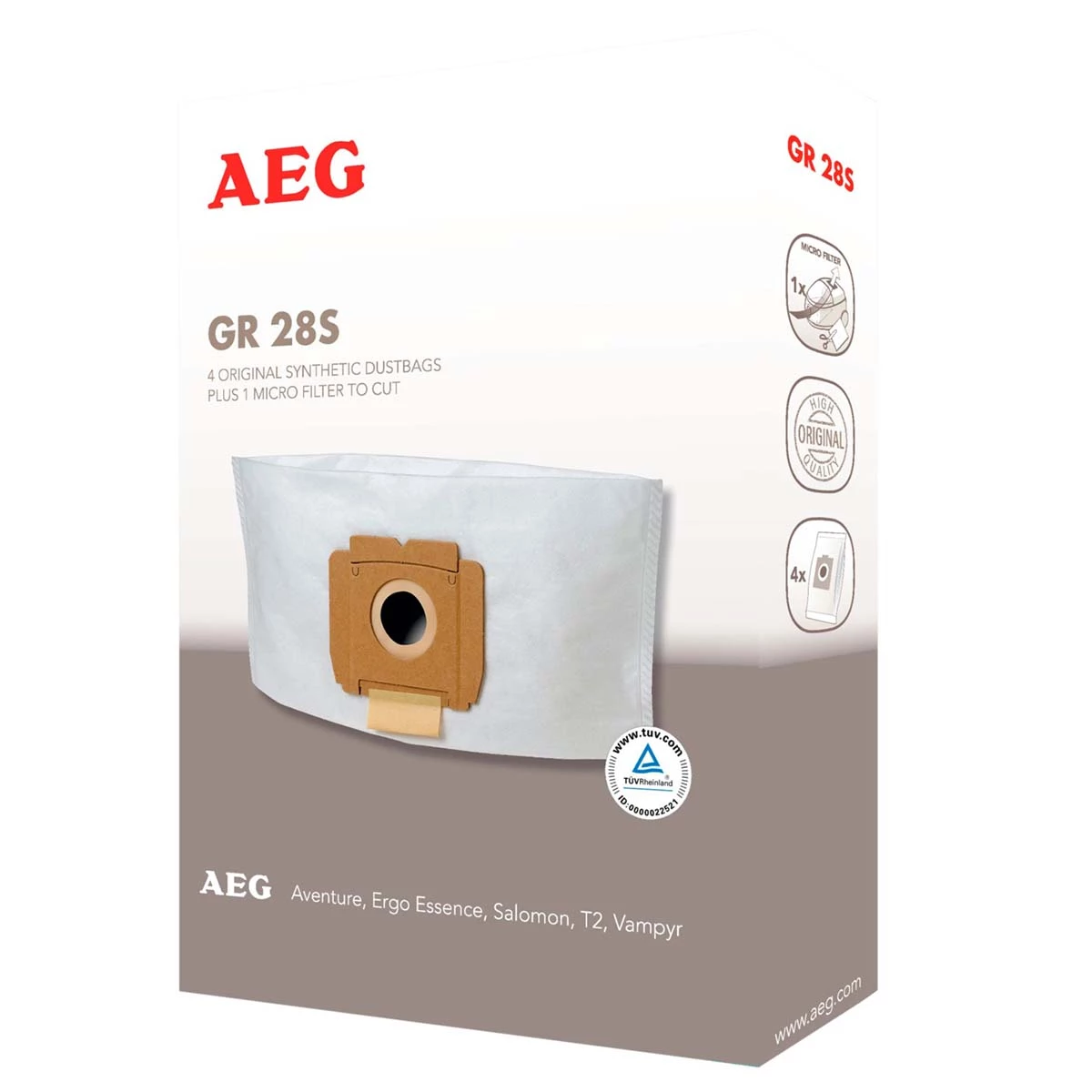 AEG GR28S Staubbeutel für Vampyr 5000/CE, Ergo Essence