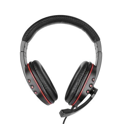 Gaming Headset NoXx, 2M Kabel, schwarz / rot