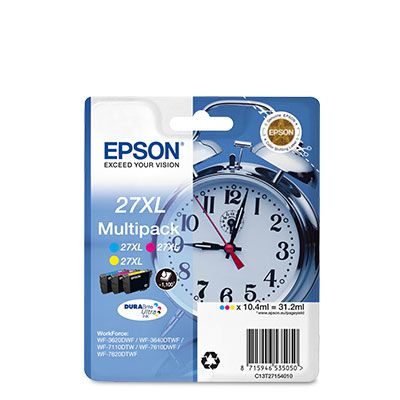 Epson Druckerpatronen MultiPack '27XL' cyan magenta gelb 31,2 ml
