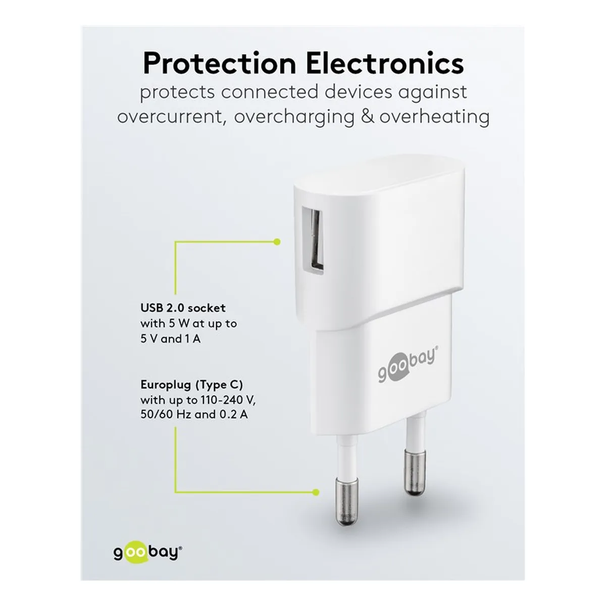Goobay USB Ladegerät 1 A