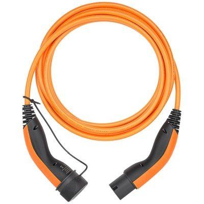 Ladekabel Typ 2, bis zu 7,4 kW, 7 m, Orange