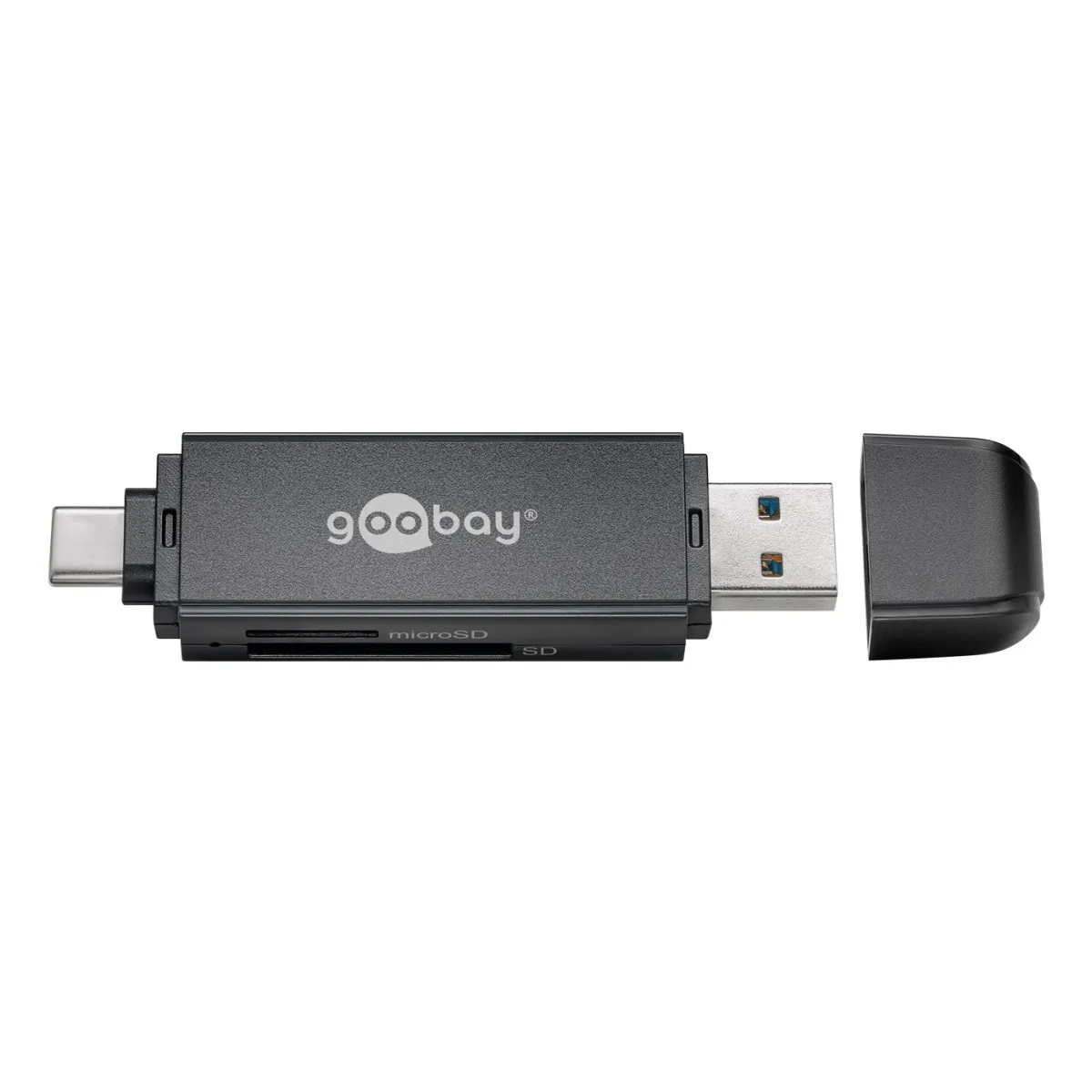 Goobay USB 3.0 - USB-C™ 2-in-1 Kartenlesegerät