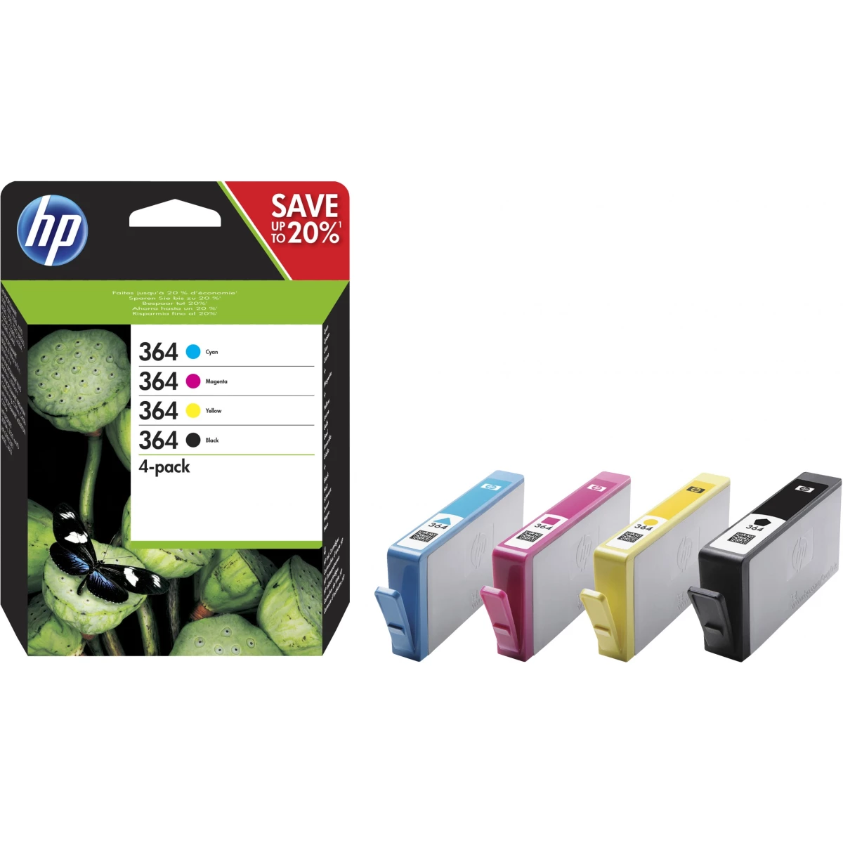 Druckerpatronen MultiPack HP 364 1.200 Seiten (N9J73AE)