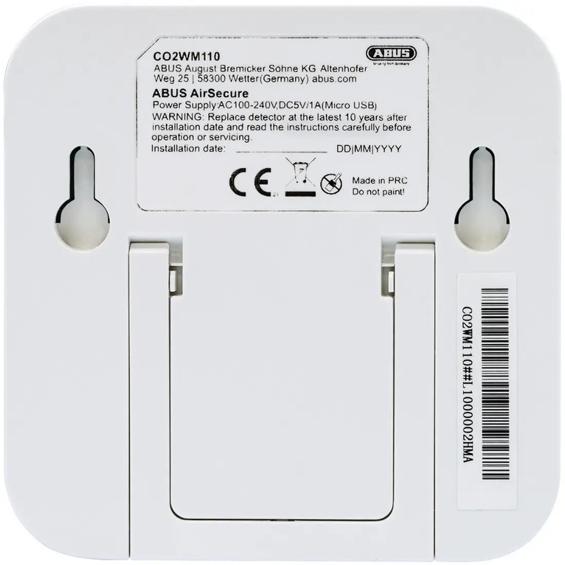 Abus CO2WM110 - Airsecure CO2-Messgerät