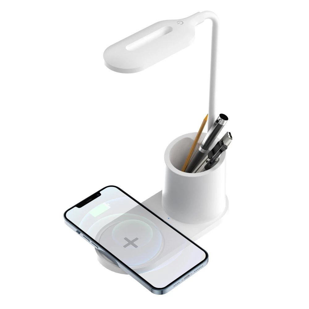 Fontastic Schreibtischlampe mit Induktivlader & Stiftehalter