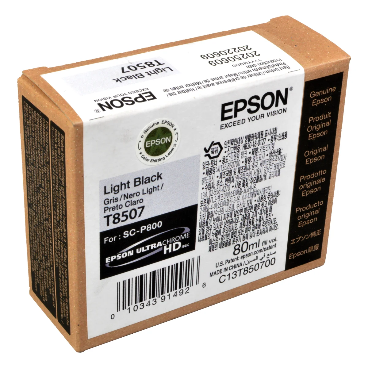 Epson Tinte C13T850700 T8507 light black