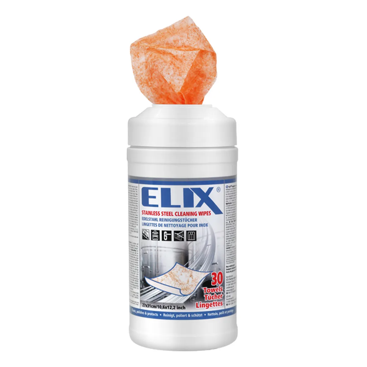 Elix Edelstahl Reinigungstücher 30 Stück