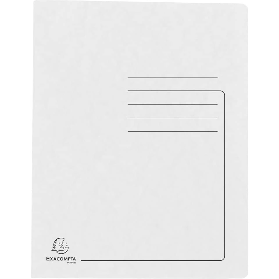 EXACOMPTA Schnellhefter - A4, 350 Blatt, Colorspan-Karton, 355 g/qm, weiß