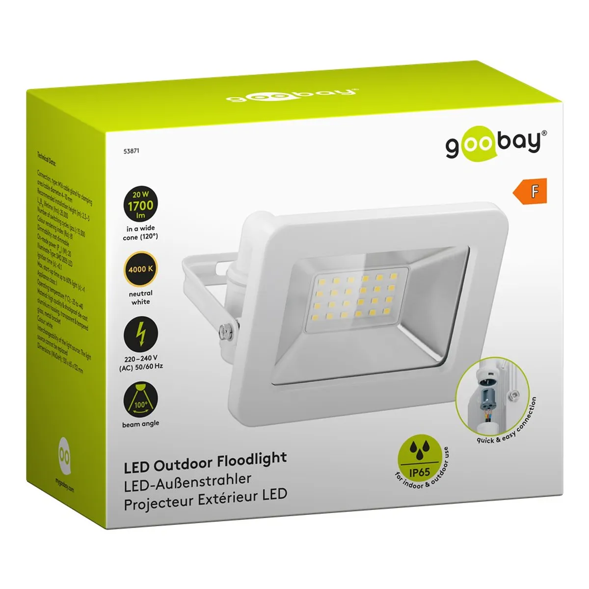 Goobay LED-Außenstrahler, 20 W