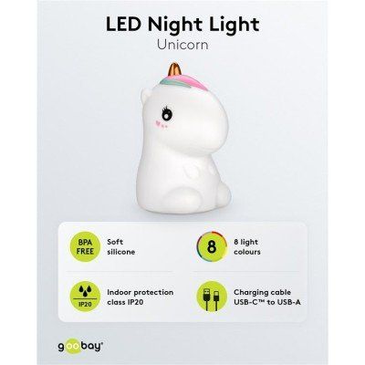 Goobay LED-Nachtlicht “Einhorn“