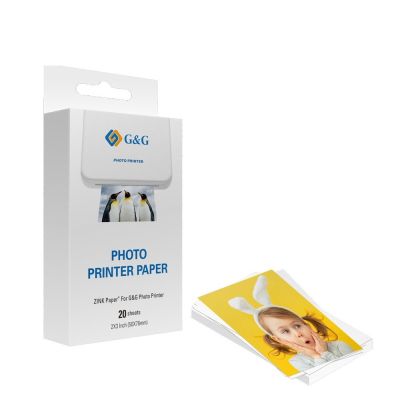 Zink Fotopapier 50x76mm 20 Blatt