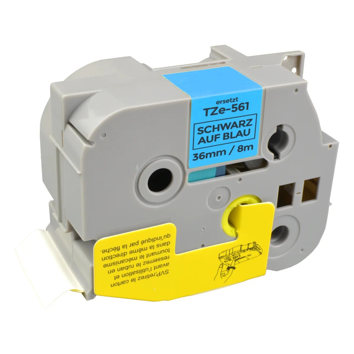 Brother TZE-561 alternatives Beschriftungsband 'schwarz auf blau' 36mm x 8m - Digital Revolution