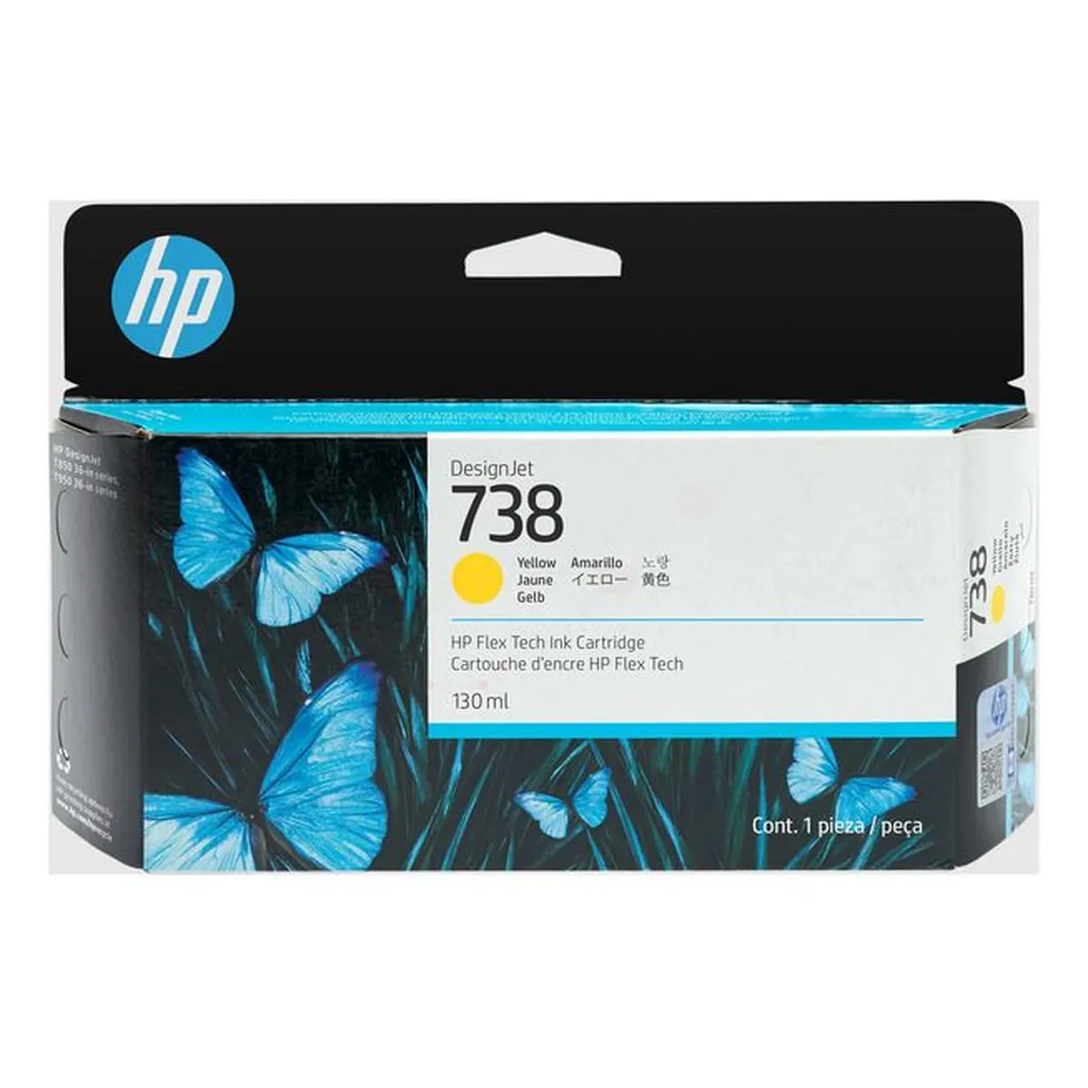 Druckerpatrone HP '738' gelb 130 ml (498N7A)