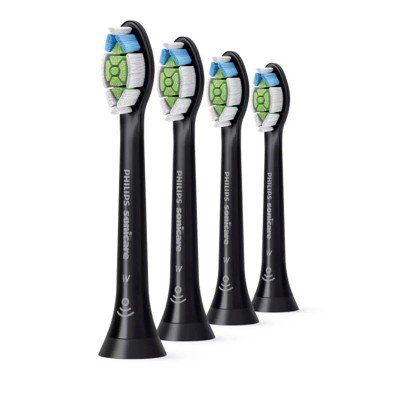 HX6064/11 Sonicare W2 Optimal White Standard-Bürstenköpfe für Schallzahnbürste 4er-Pack Schwarz