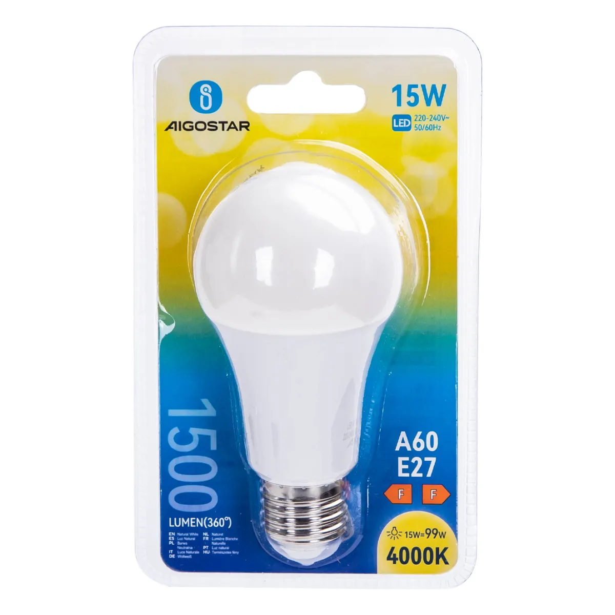 Aigostar LED 'Classic' E27, 15W