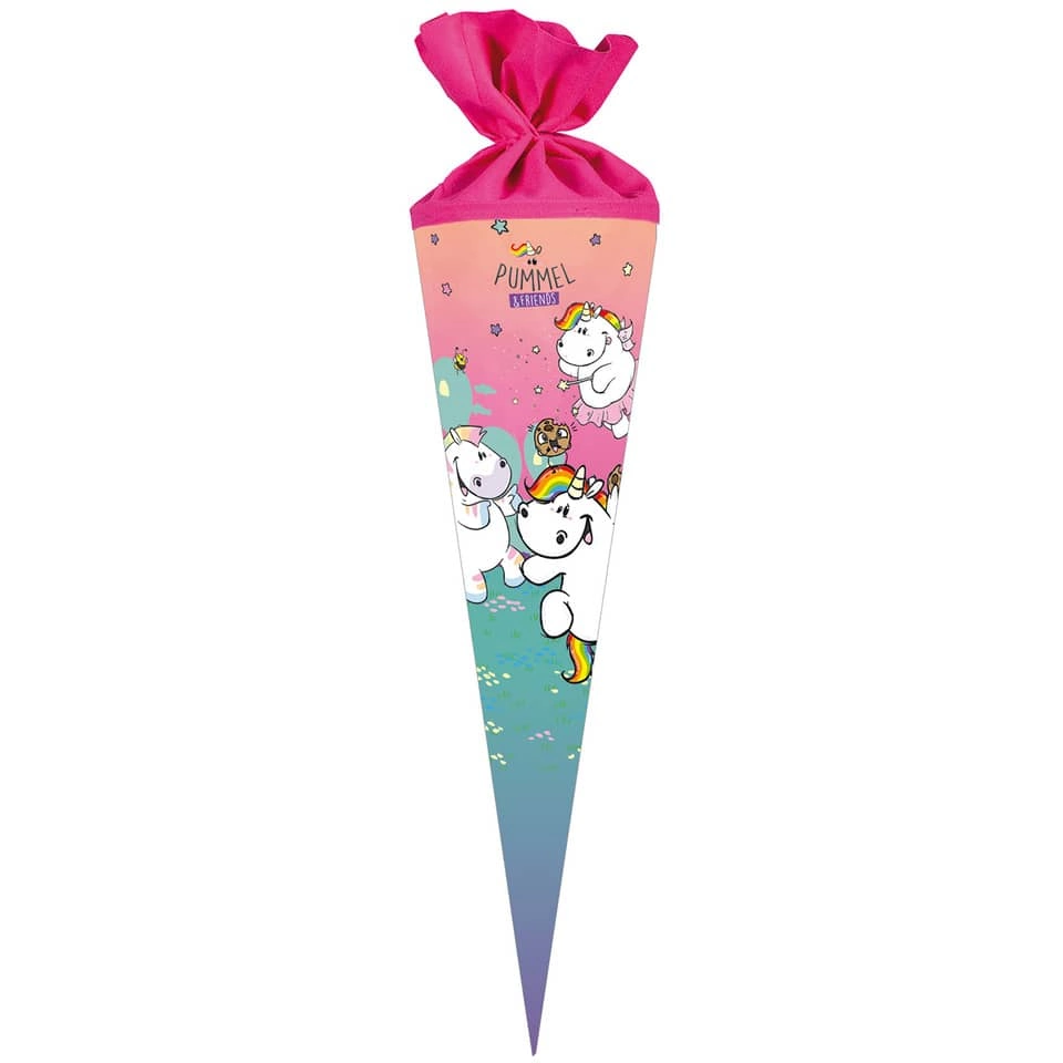 Nestler Schultüte Pummeleinhorn & Friends - rund, 70 cm