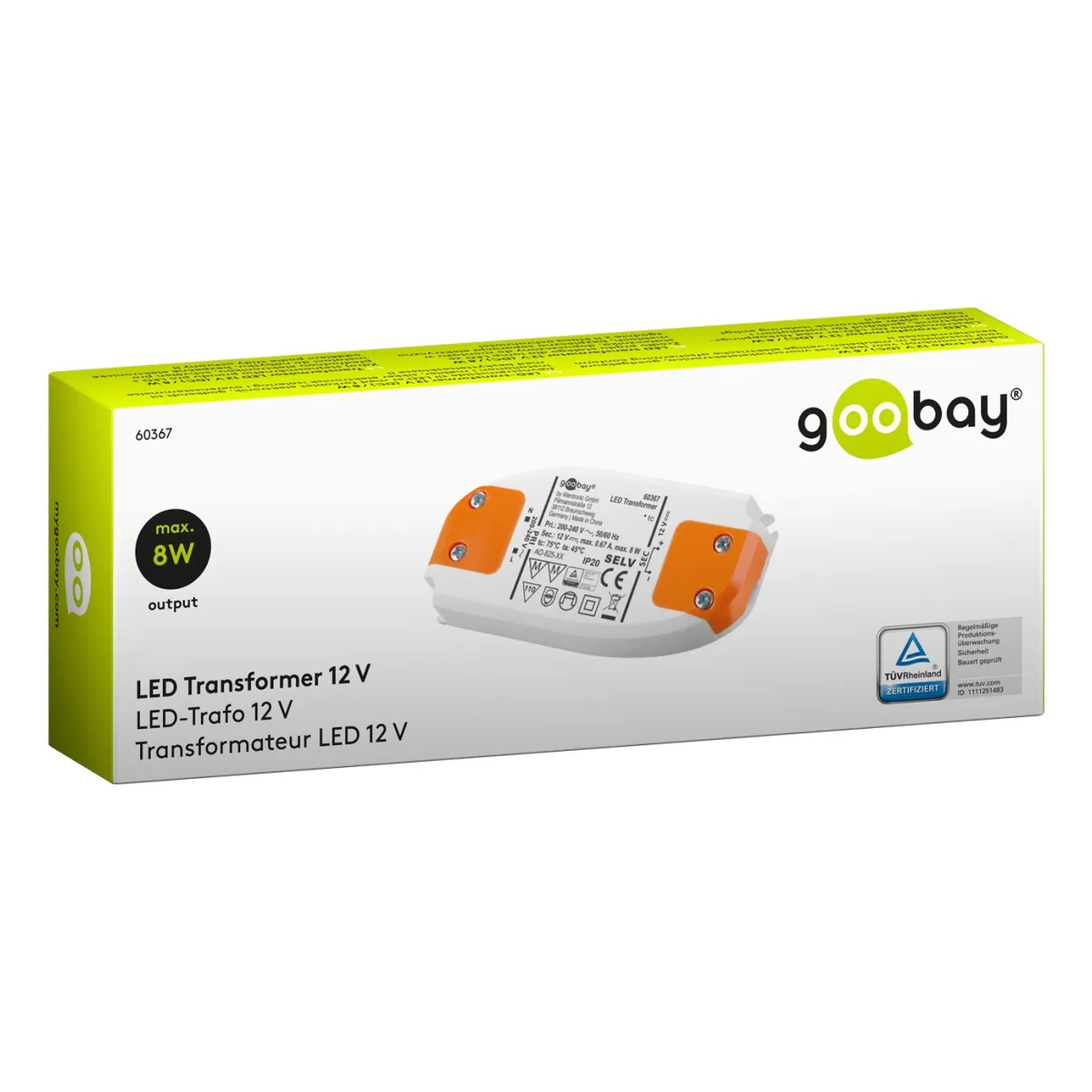 Goobay LED-Trafo 12 V/8 W