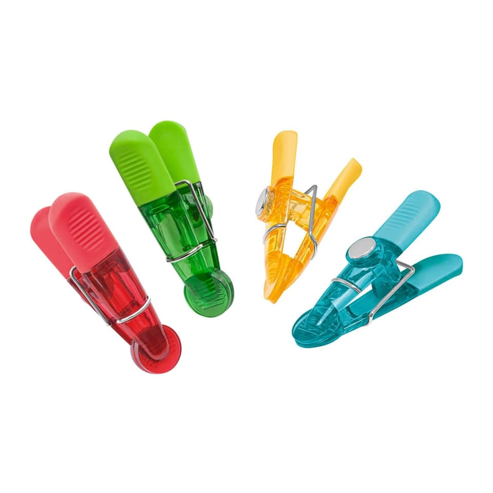 Wedo Notizhalter Magnet GLOSSY - 4 Stück, sortiert