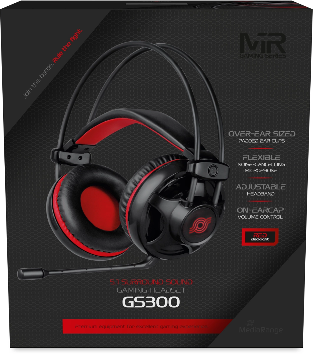 MediaRange 5.1 Surround Sound Gaming-Headset