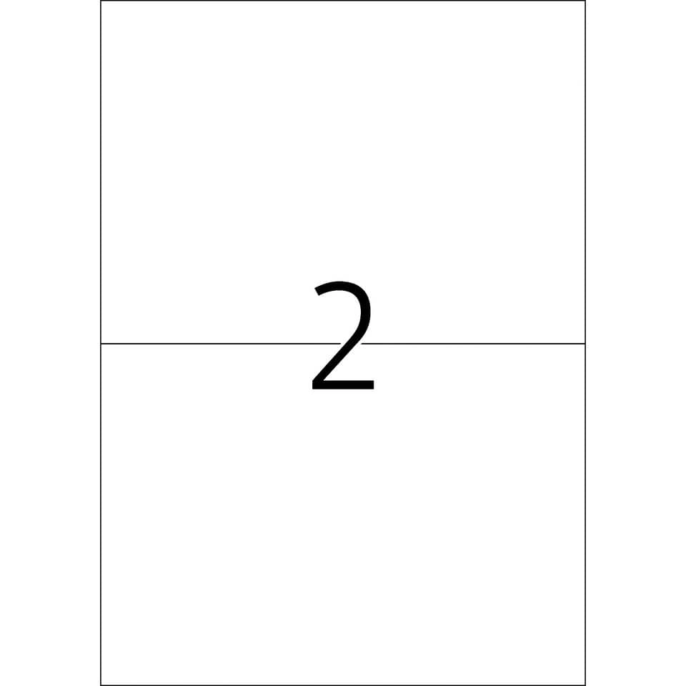 HERMA Folienetiketten - 210 x 148mm, weiß, extrem stark haftend, matt, 50 Stück