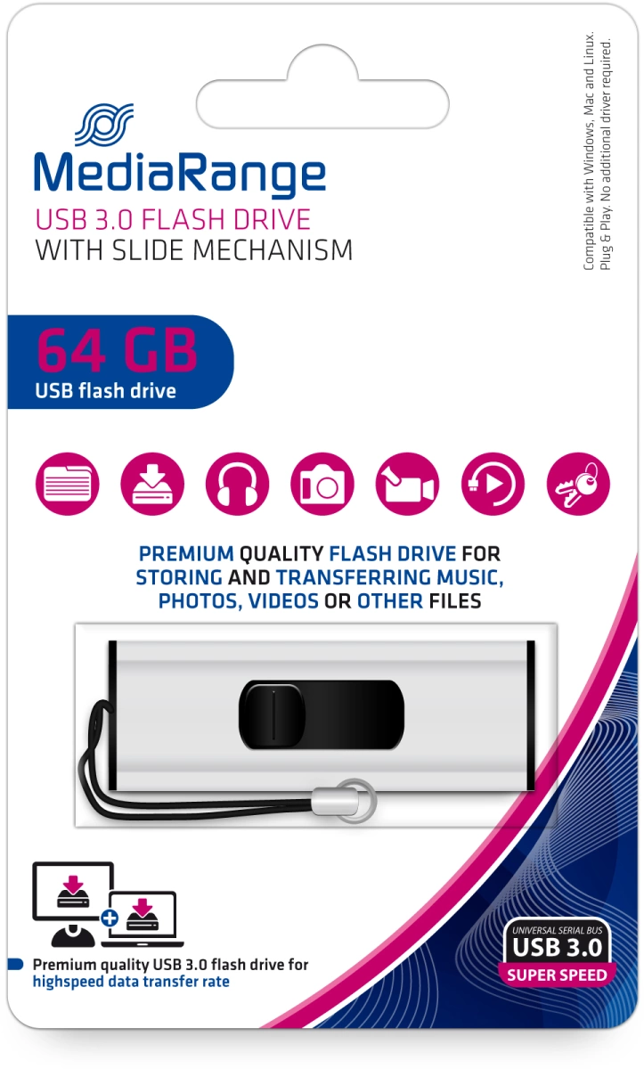 MediaRange USB Speicherstick 3.0 | 64 GB 