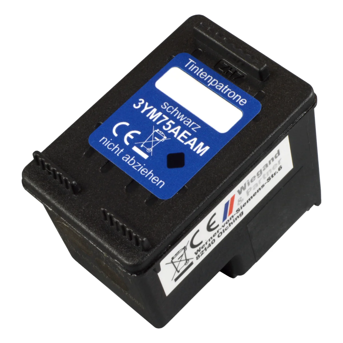 HP 653 - alternative Patrone 'schwarz' 17 ml | 360 Seiten - Digital Revolution