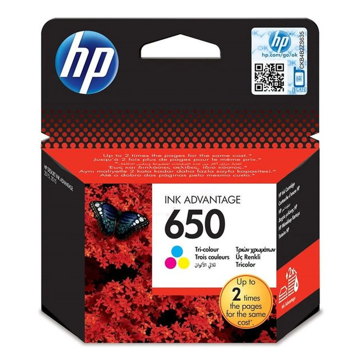 Druckerpatrone HP 650 farbig 9 ml | 360 Seiten (CZ101AE)