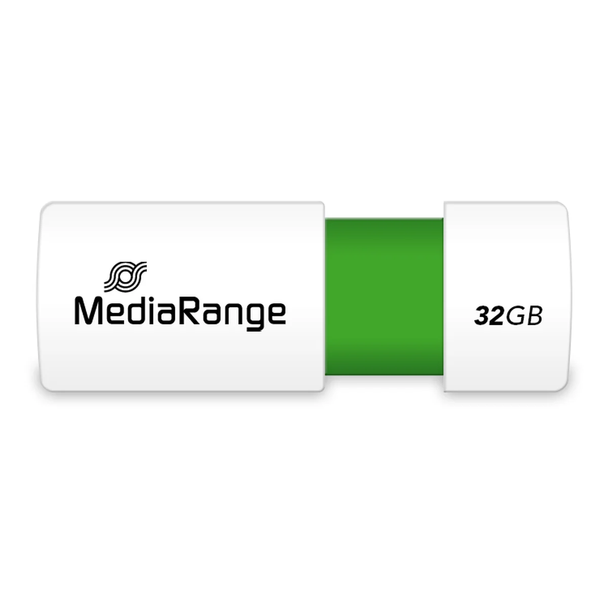 MediaRange USB-Speicherstick grün 32GB | mit Schiebemechanismus