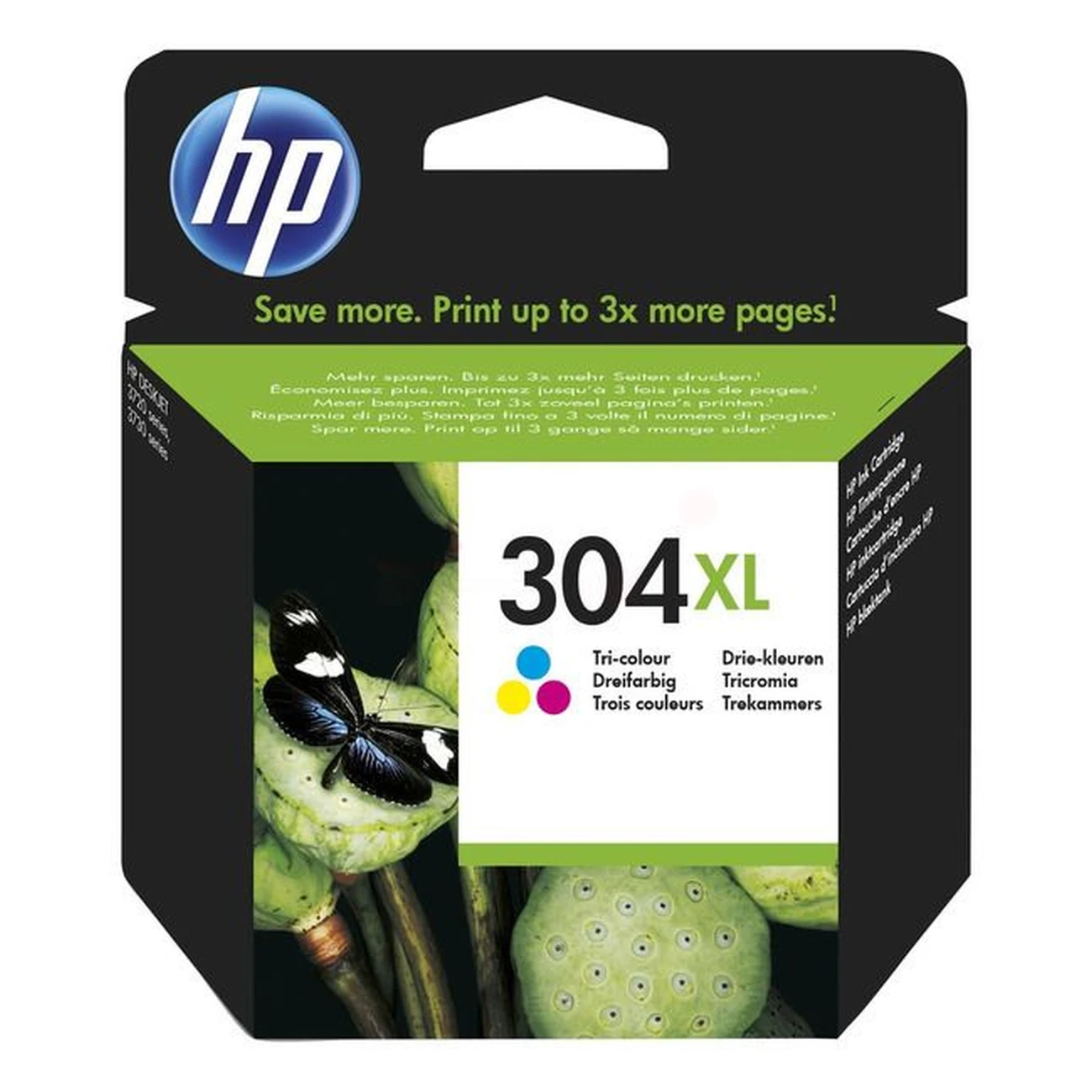 Druckerpatrone HP 304XL farbig 7 ml | 300 Seiten (N9K07AE)
