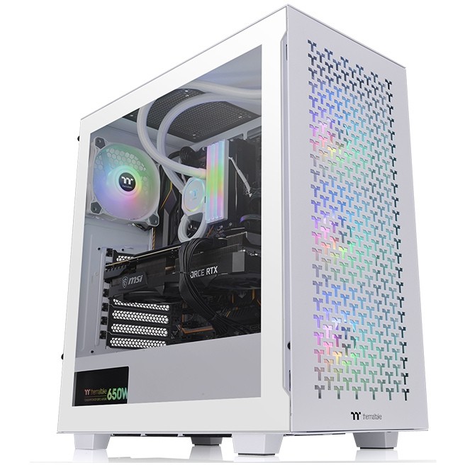 Thermaltake TOWER ATX V350 TG ARGB AIR SNOW White