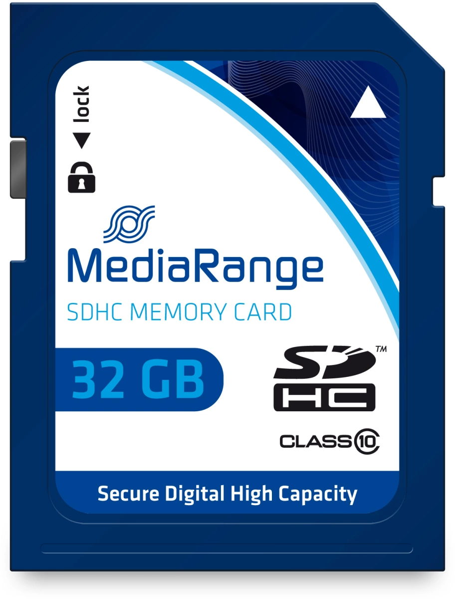 MediaRange SDHC Speicherkarte, Klasse 10, 32GB