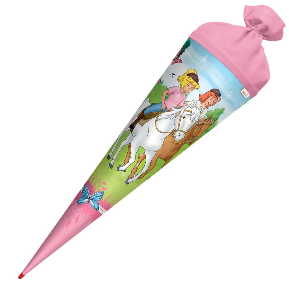Roth Schultüte Bibi & Tina - rund, 70 cm, Glitter