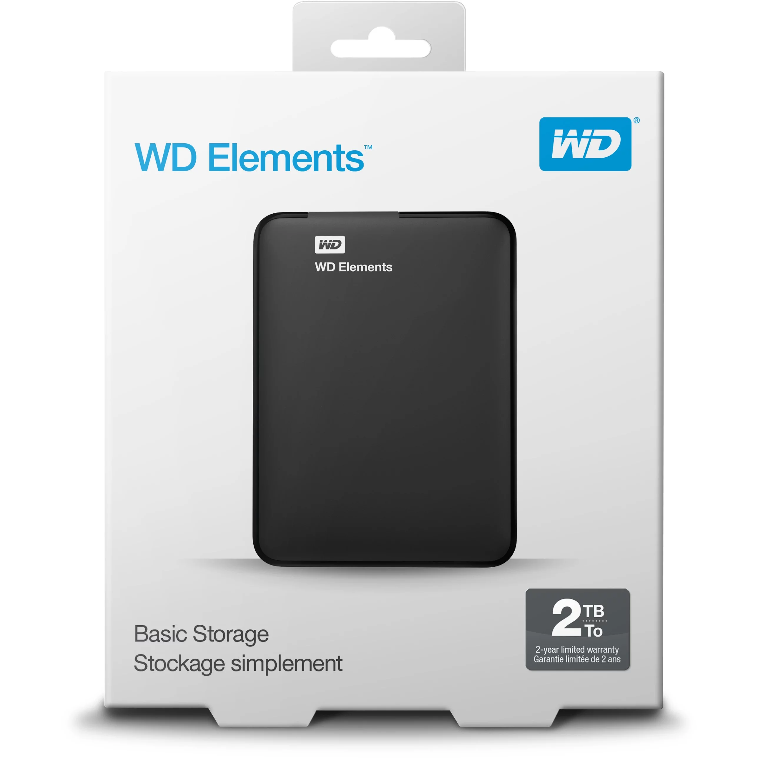 Western Digital WD Elements Portable Externe Festplatte 2000 GB Schwarz