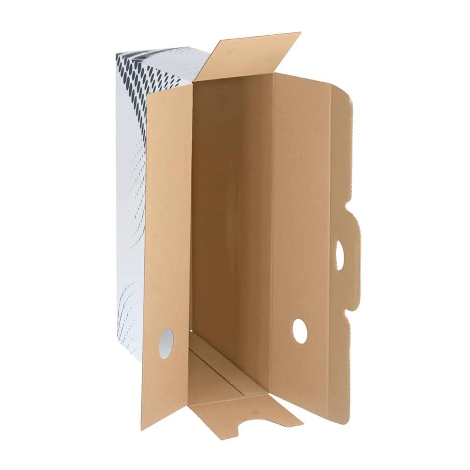 LEITZ Archivbox easyboxx - A4, 100 mm, Wellpappe (RC), weiß