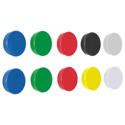Magnet - Ø 24mm, 300 g, 10 Stück, sortiert