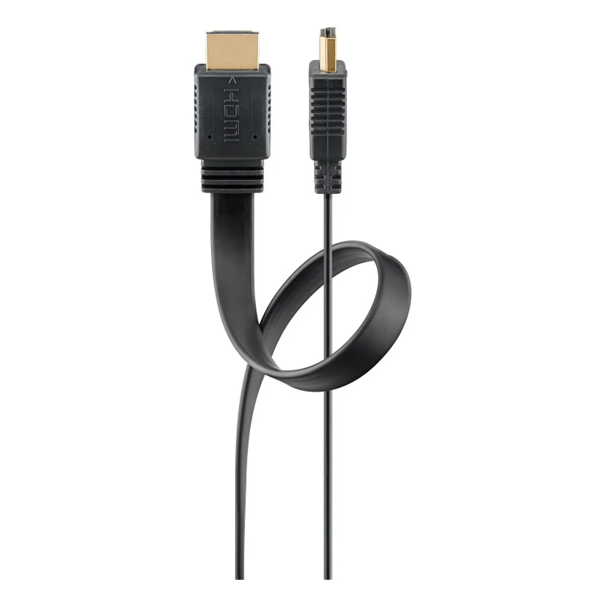 Goobay HDMI HighSpeed mit Ethernet 'flach', 3,0 m