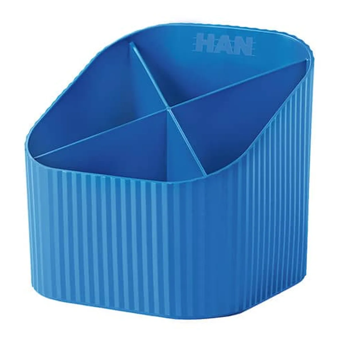 HAN Schreibköcher Re-X-LOOP - 4 Fächer, blau