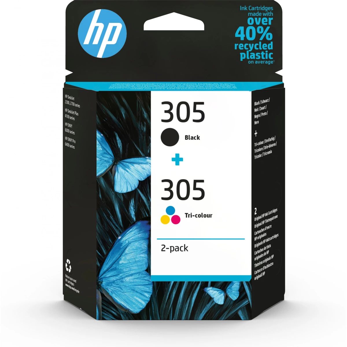 HP MultiPack '305' schwarz + farbig 4 ml