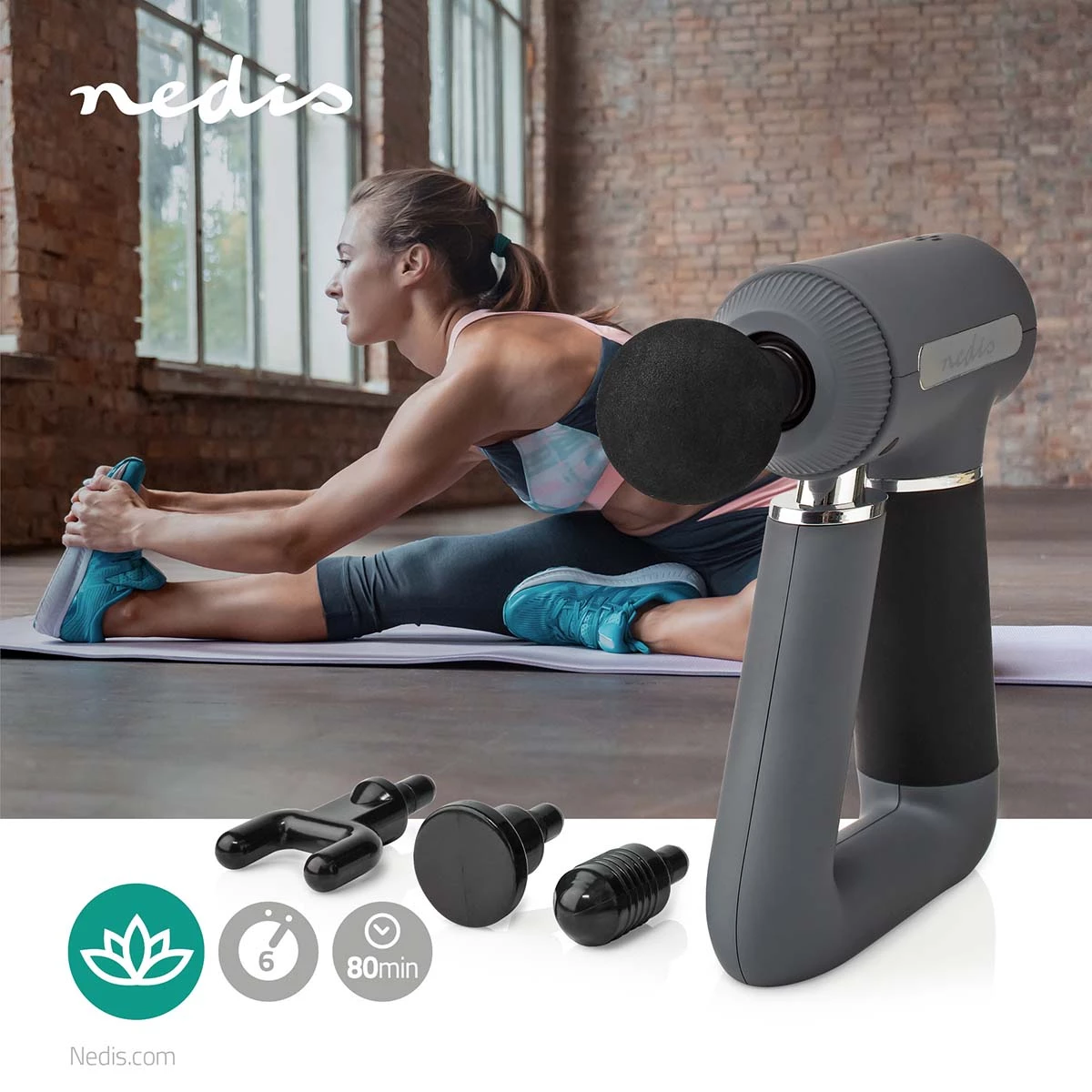Nedis Sport-Massagepistole