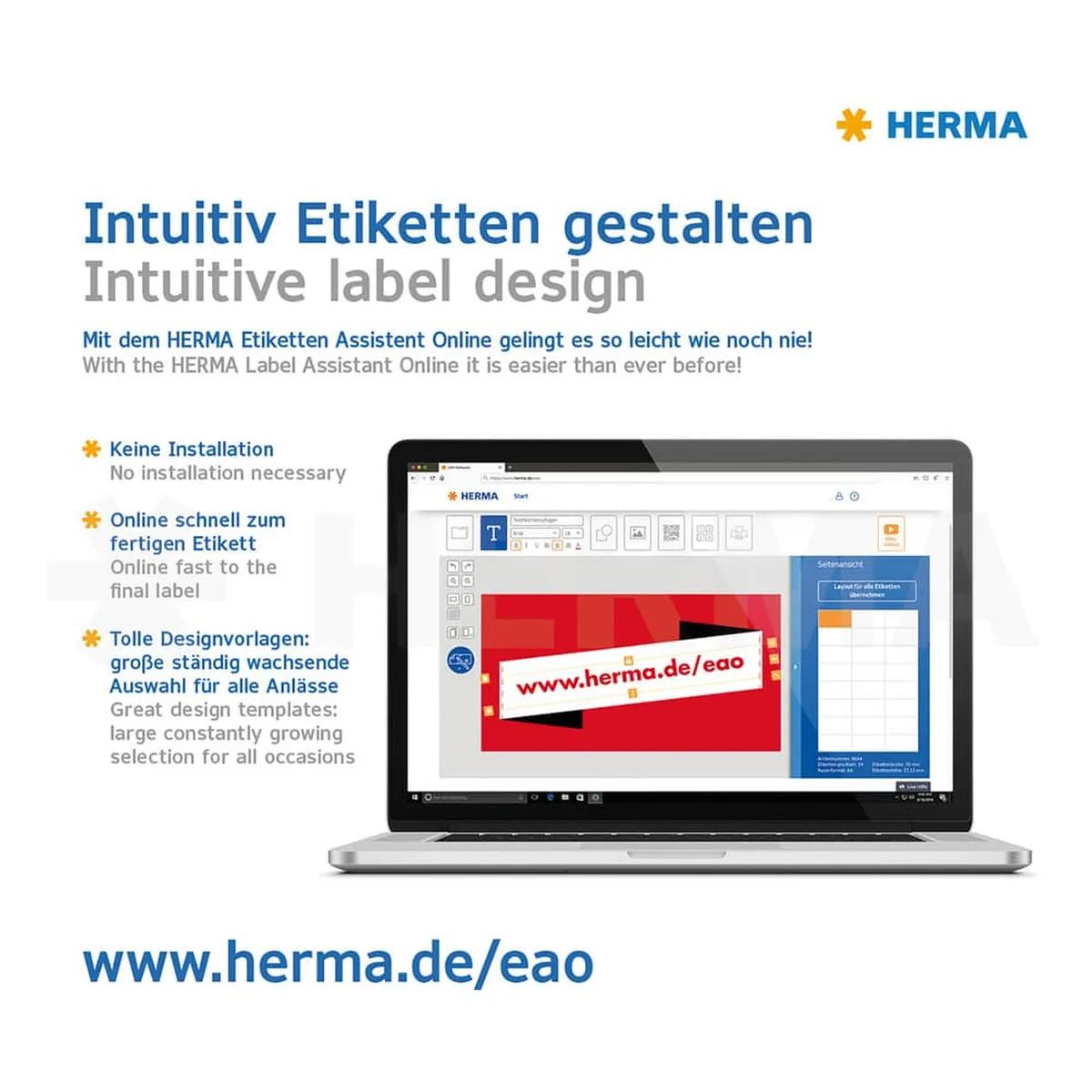 HERMA Universaletiketten - 210 x 297 mm, weiß, ablösbar, matt, 100 Stück