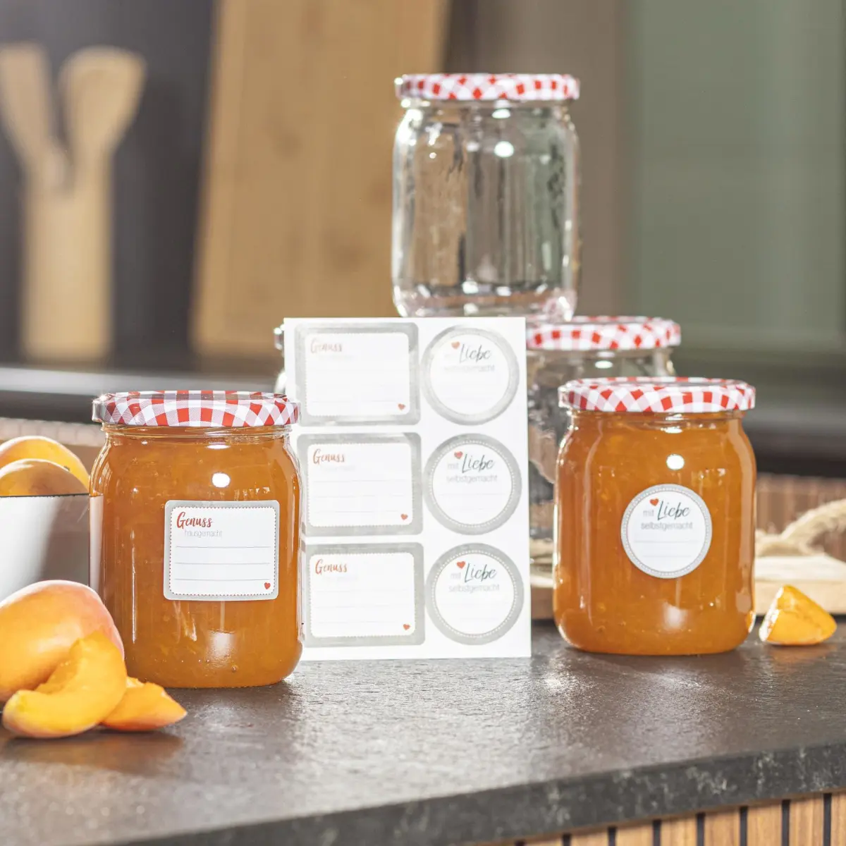 Einmachgläser Sticker Set, 30 tlg. 