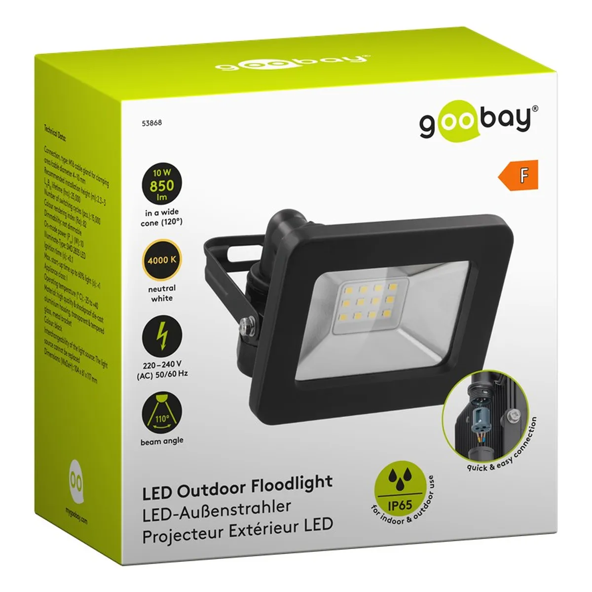 Goobay LED-Außenstrahler, 10 W