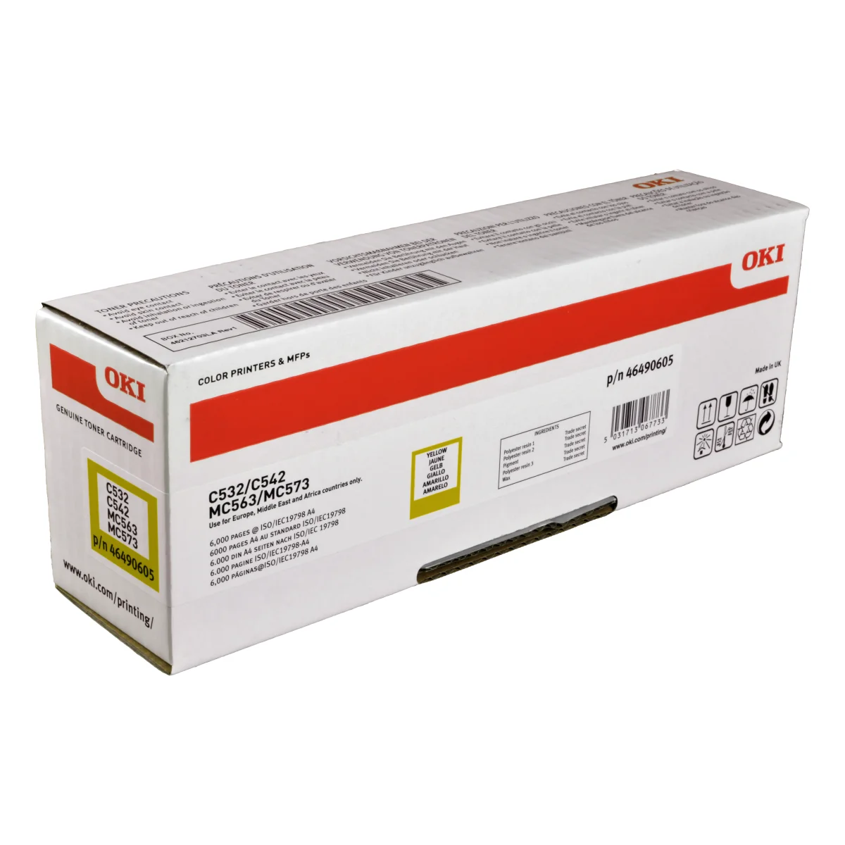 Oki Toner 46490605  yellow