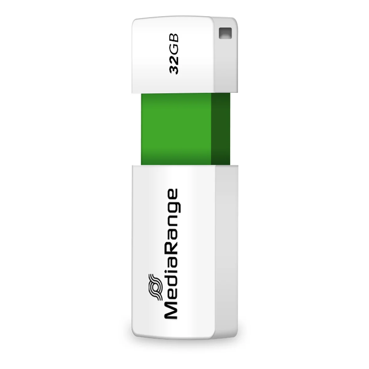 MediaRange USB-Speicherstick grün 32GB | mit Schiebemechanismus
