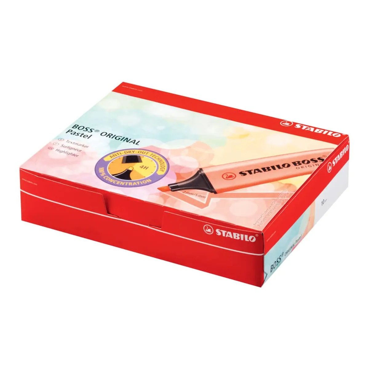 Stabilo Textmarker - BOSS ORIGINAL Pastel - Einzelstift - Korallrot