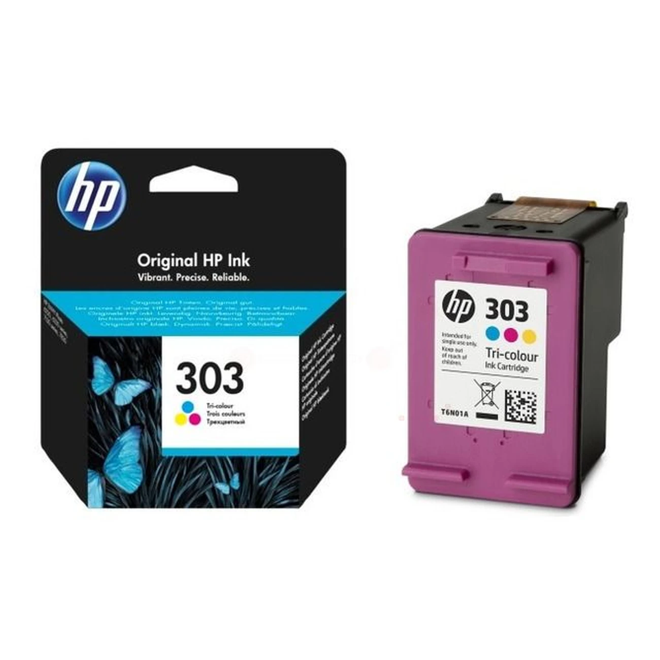 Druckerpatrone HP 303 farbig 4 ml | 165 Seiten (T6N01AE)