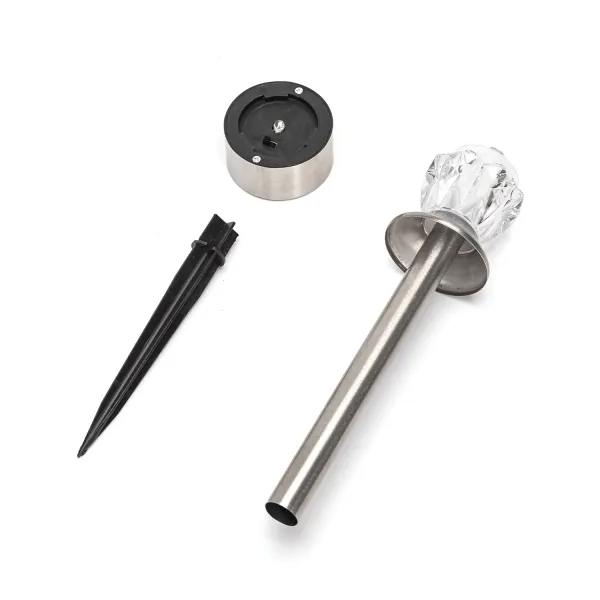 Aigostar LED Solar RGB Außenleuchte, silber