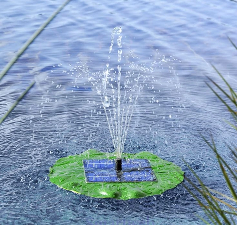 Solar-Teichpumpe mit Fontäne Maße: ca. Ø 28cm