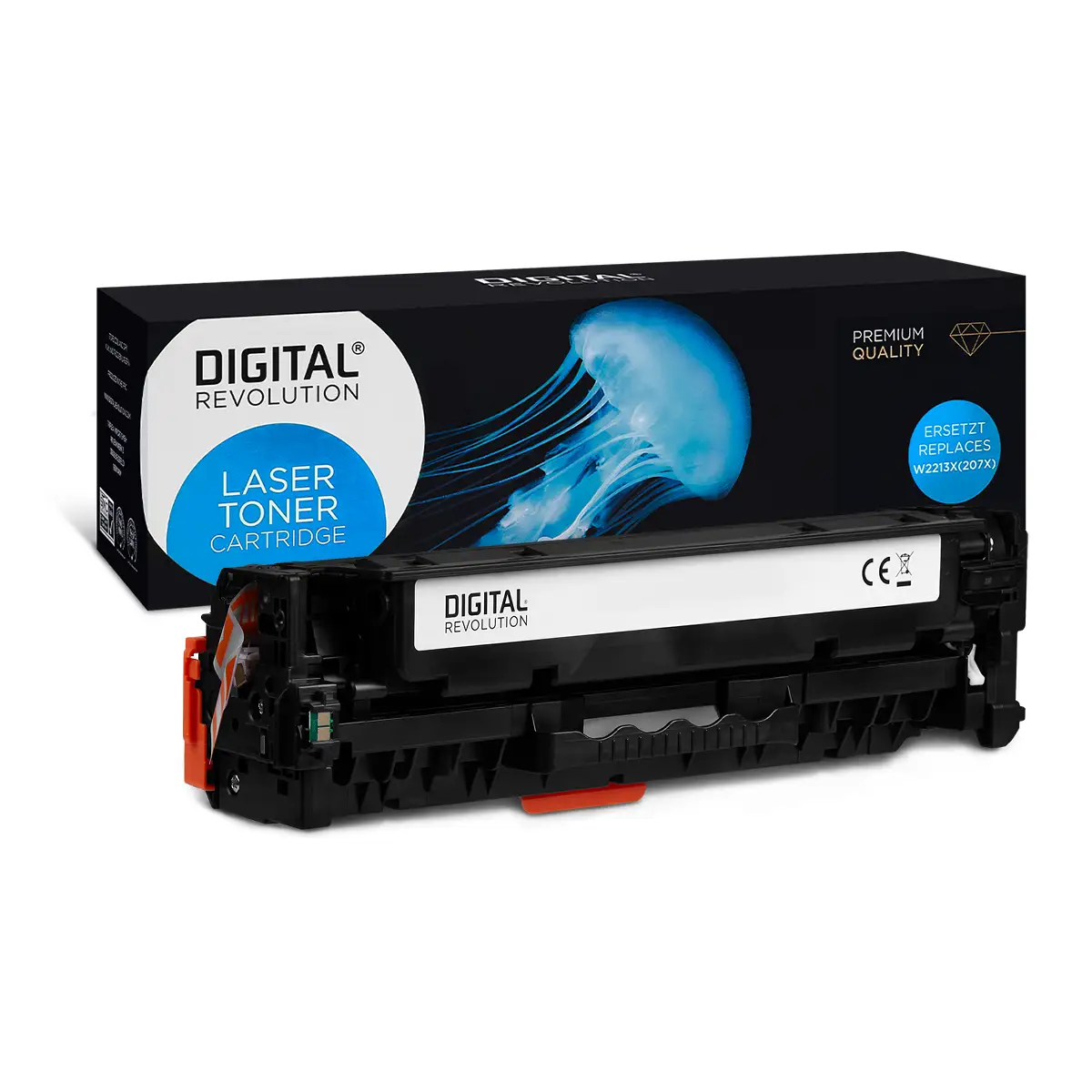 HP 305A, 304A, 312A, 718 C - alternativer ECO Toner 'cyan' 2.600 Seiten - Digital Revolution