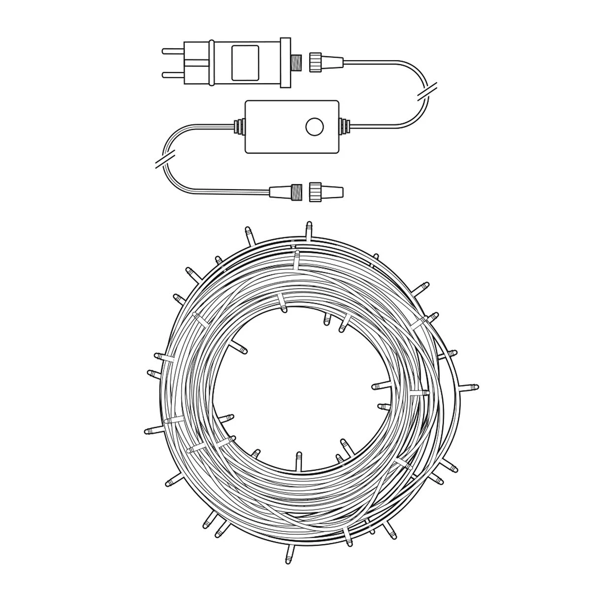 Smarte LED Lichterkette, 5m